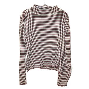 Hanna Andersson mock neck striped long sleeve thick shirt XL 90” inspired #751